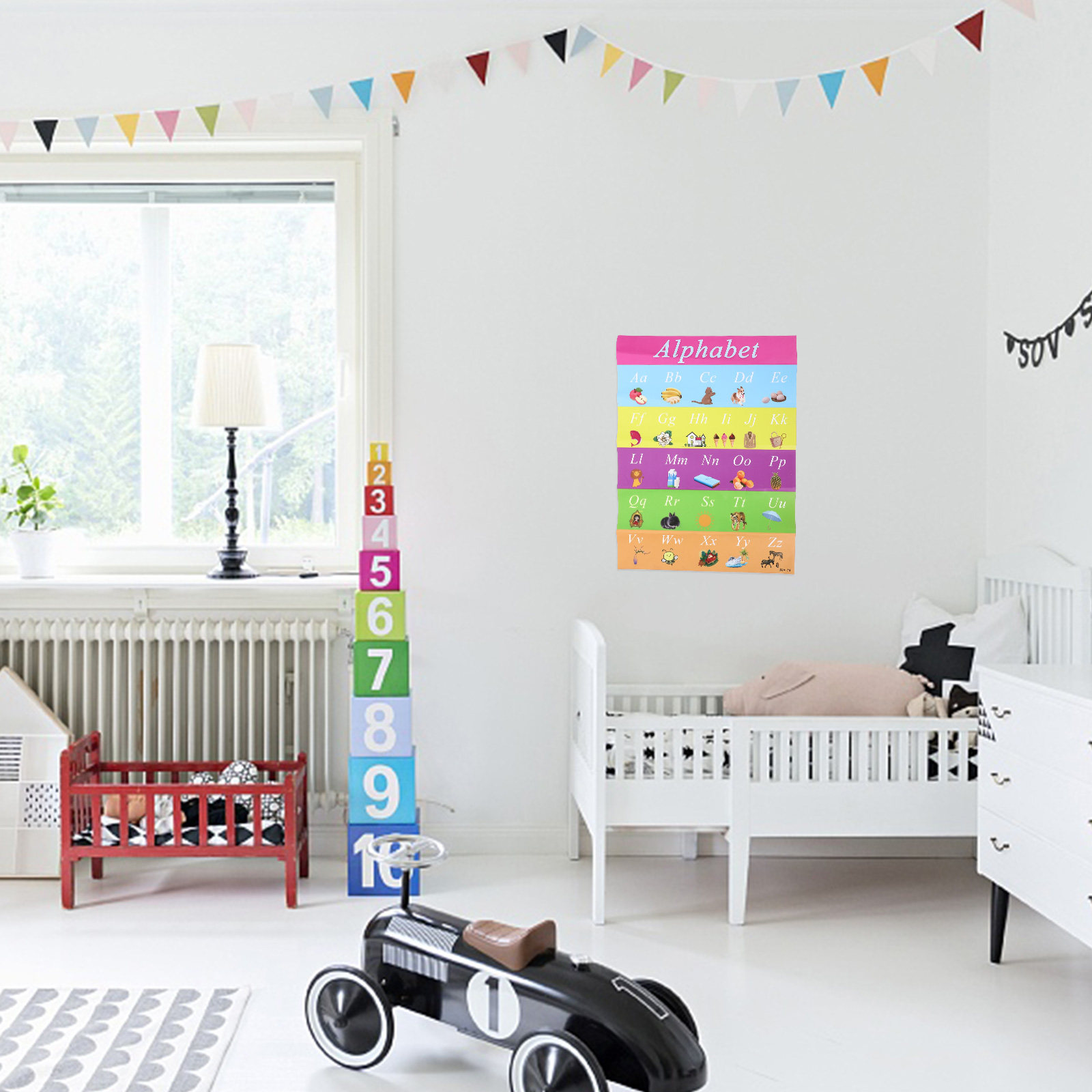 Kids Education Charts - 30x40cm Kids Early Education Poster Self-Adhesive