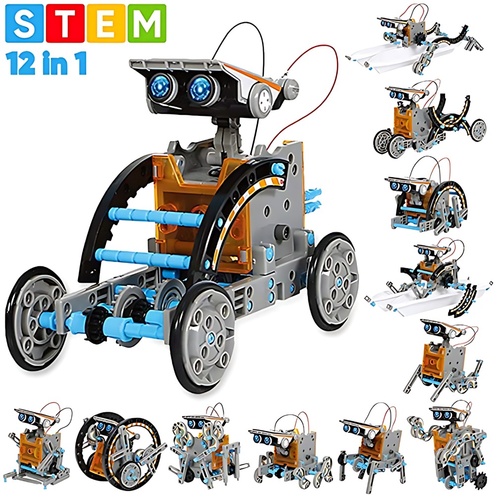 Kids Education App - Solar Robot Building Blocks 12 In