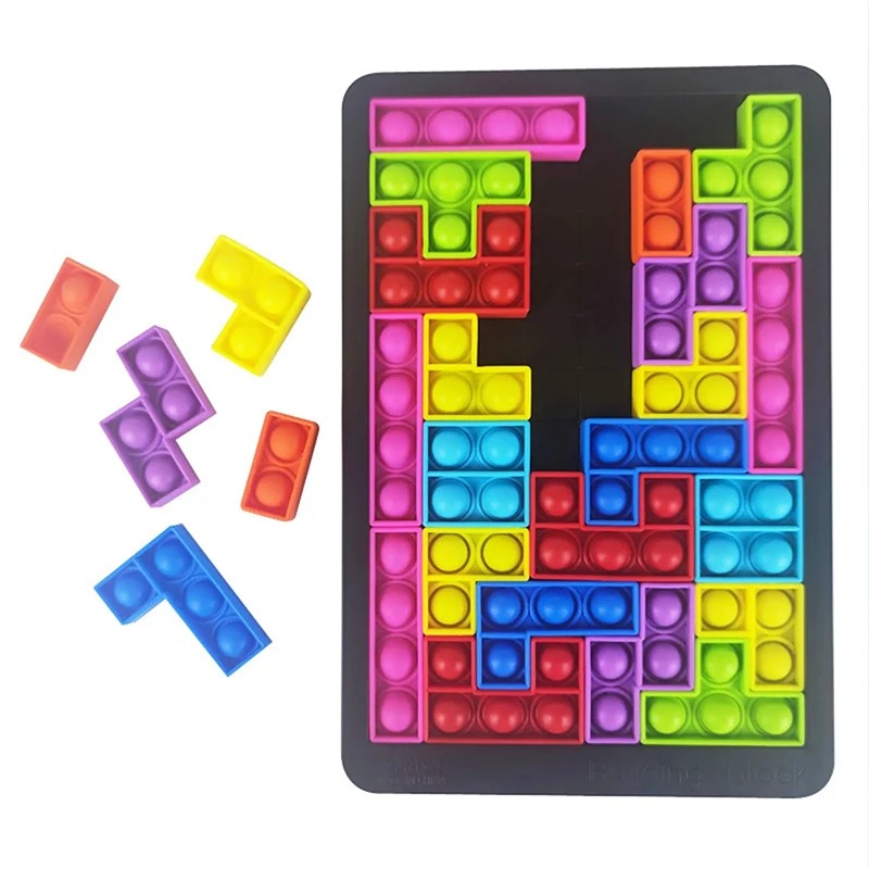 Kids Education App - 27 pieces of Tetris puzzle silicone