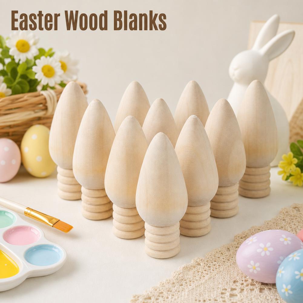 Kids Education Bell - 10pcs DIY Wooden Craft Kits for