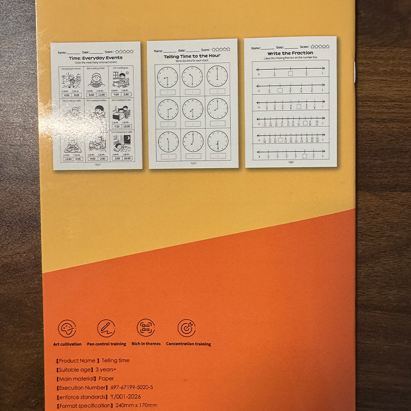 Telling Time Workbook Kids Clo - đánh giá và giá Kids Educational Workbooks