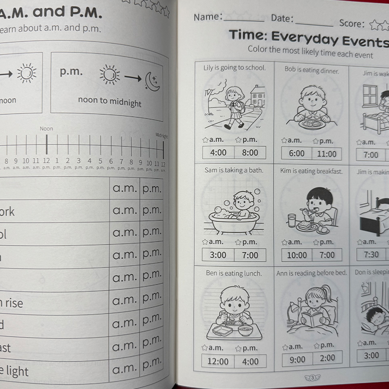 Telling Time Workbook Kids Clo - đánh giá và giá Kids Educational Workbooks