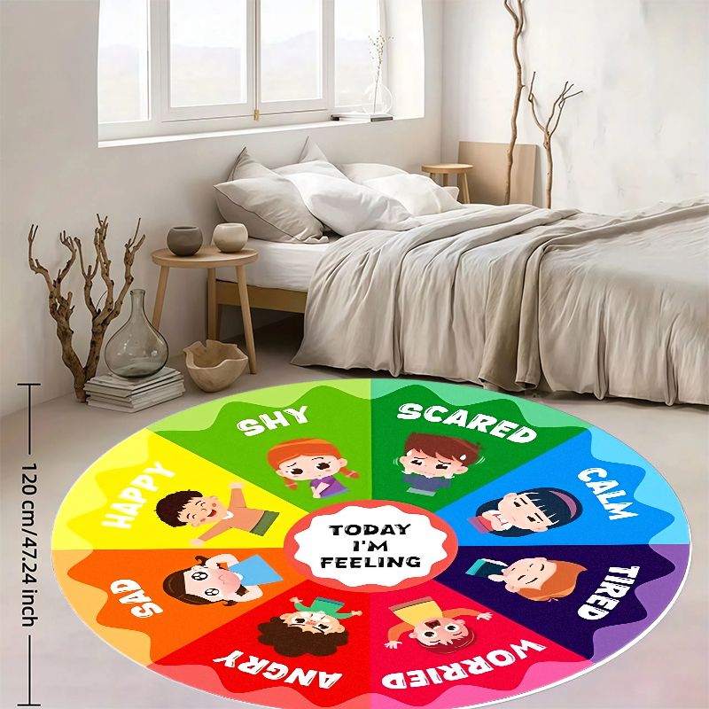 Emotion Wheel Kids Round Rug F - đánh giá và giá Kids Education Charts