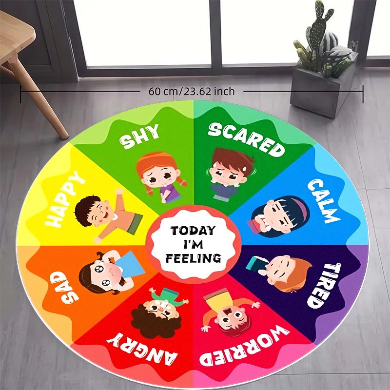 Emotion Wheel Kids Round Rug F - đánh giá và giá Kids Education Charts