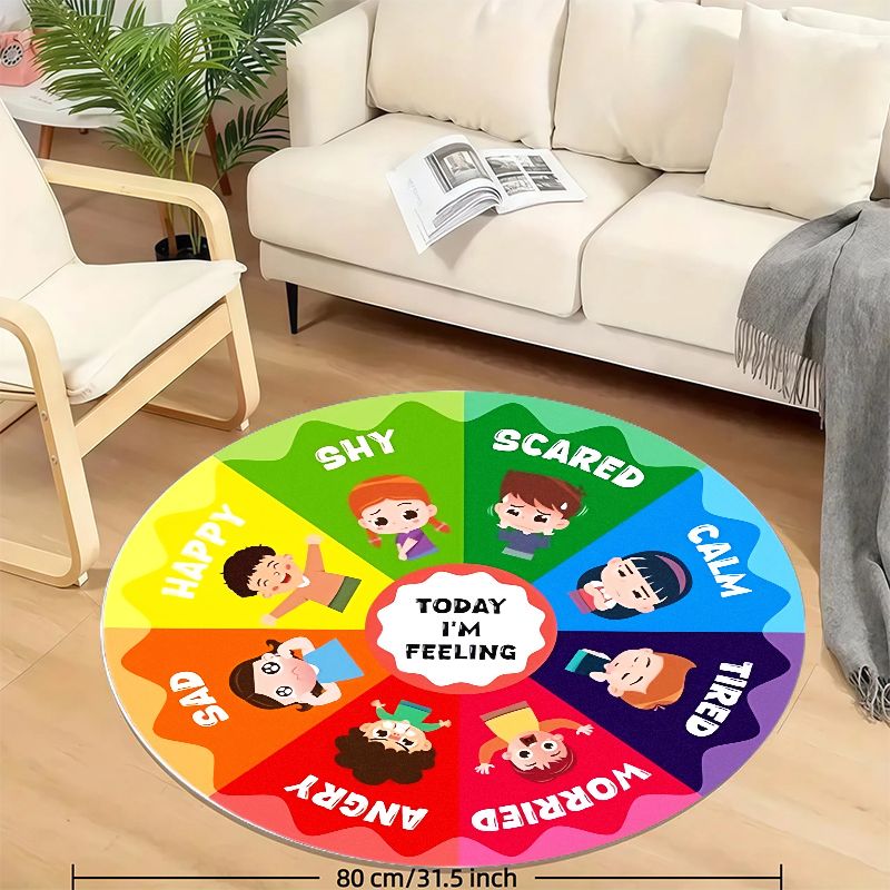 Emotion Wheel Kids Round Rug F - đánh giá và giá Kids Education Charts