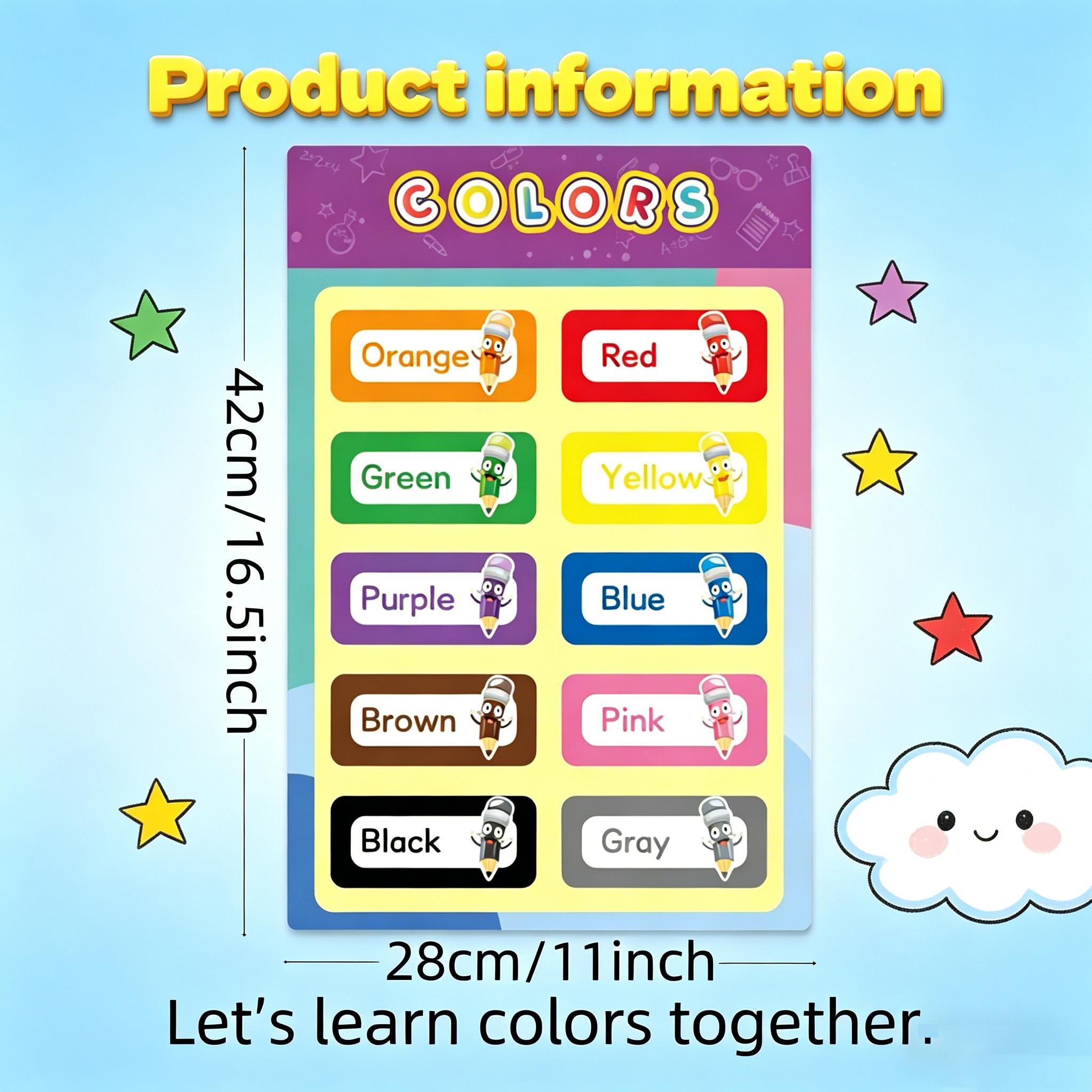 16 PCS Educational Posters for - đánh giá và giá Kids Education Charts