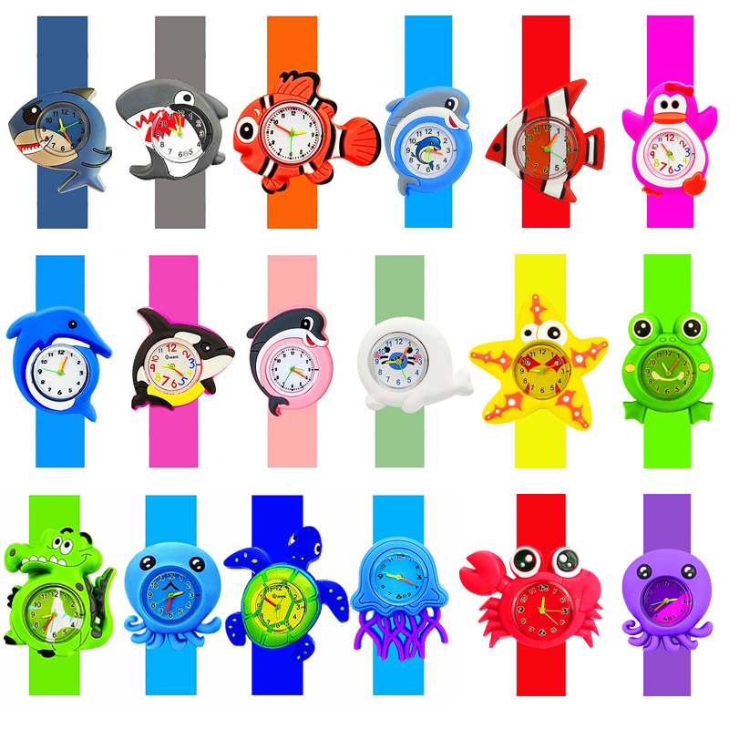 Cartoon Dolphins Sharks Childr - đánh giá và giá Kids Educational Watch