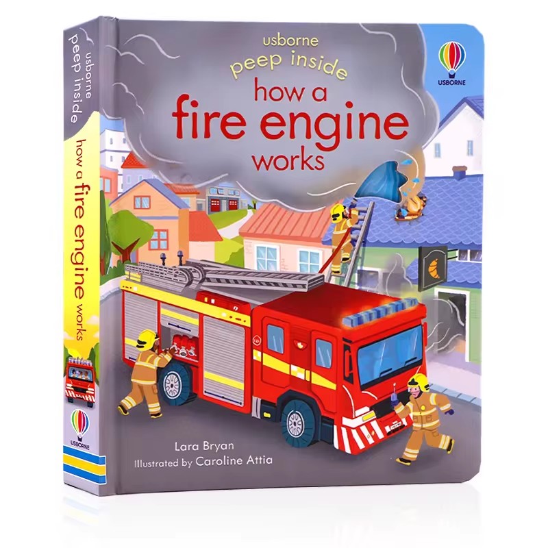 Usborne Peep Inside How A Fire - đánh giá và giá Kids Education Books