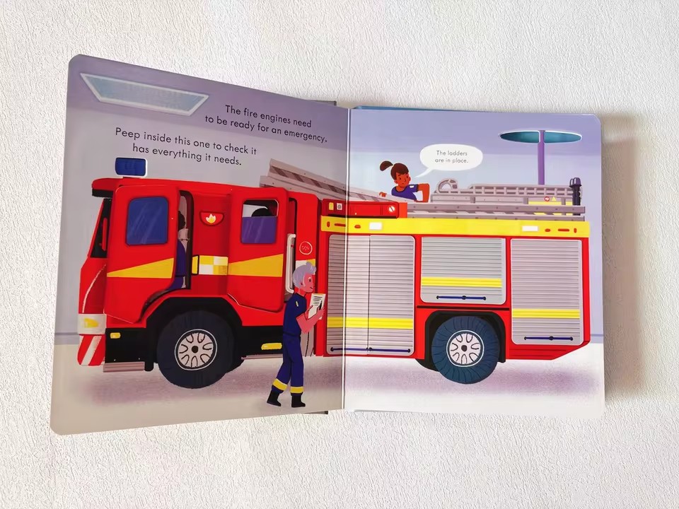 Usborne Peep Inside How A Fire - đánh giá và giá Kids Education Books