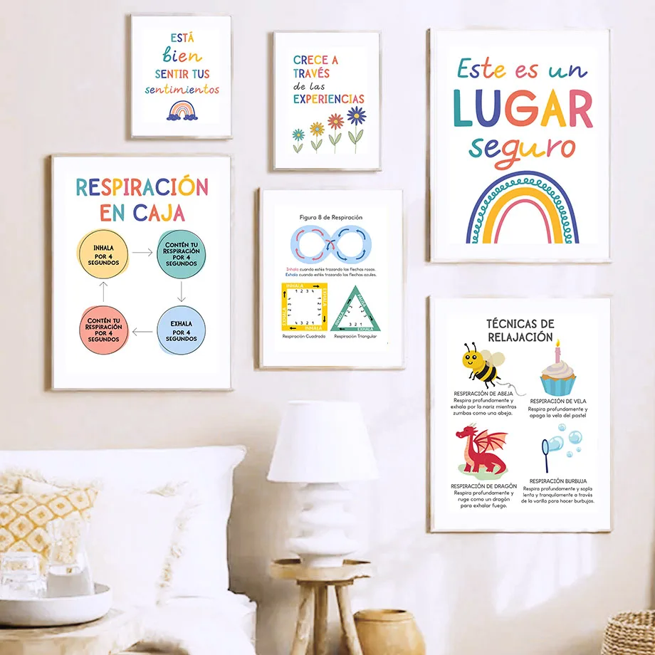 Spanish Education Motto Rainbo - đánh giá và giá Kids Educational Posters