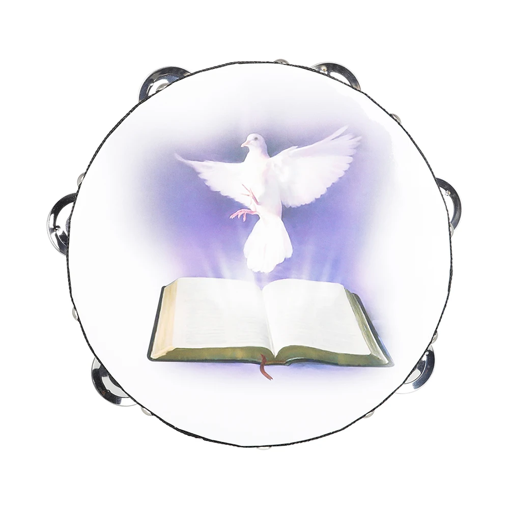 8 Inch Tambourine Peace Pigeon - đánh giá và giá Kids Education Bell