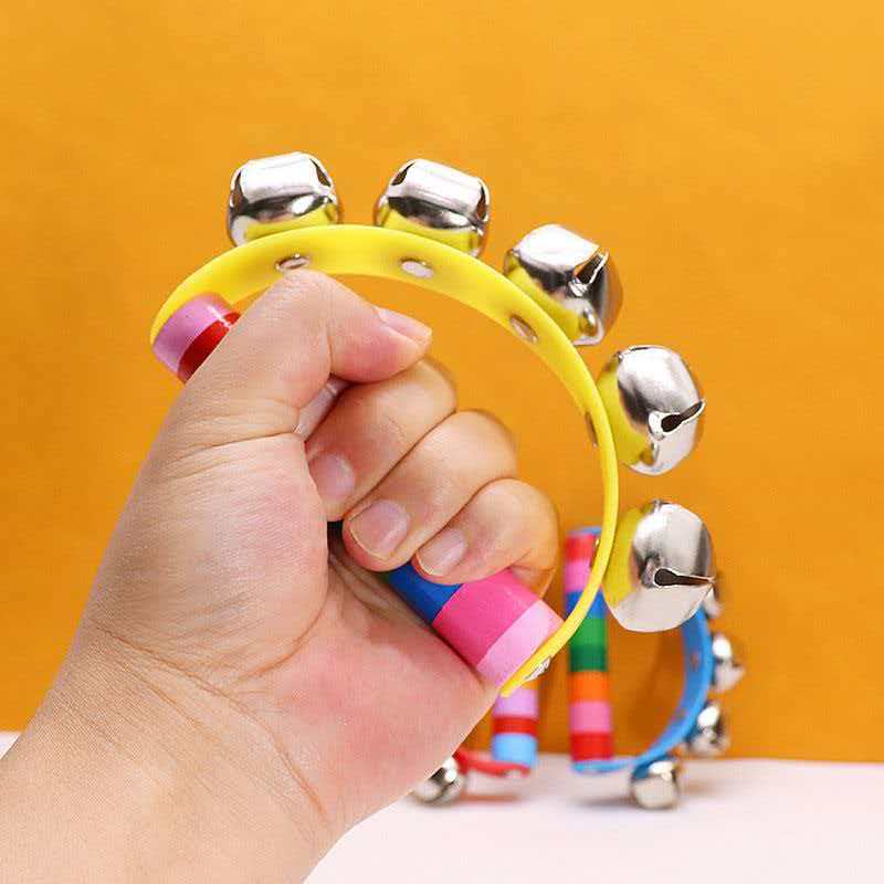 Rainbow Hand Jingle Bells Wood - đánh giá và giá Kids Education Bell