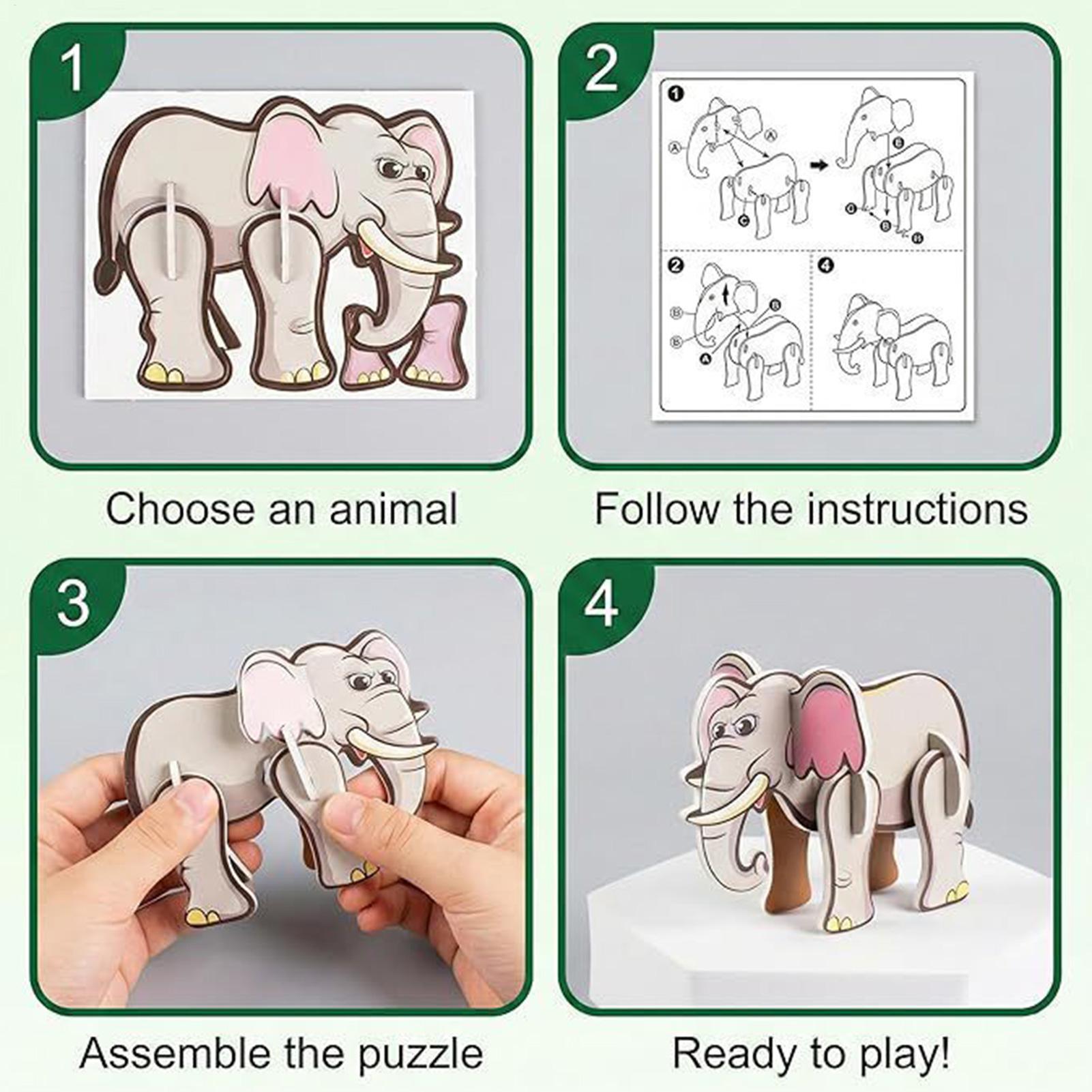 3D Cartoon Puzzles For Kids 7  - đánh giá và giá Kids Education Fun