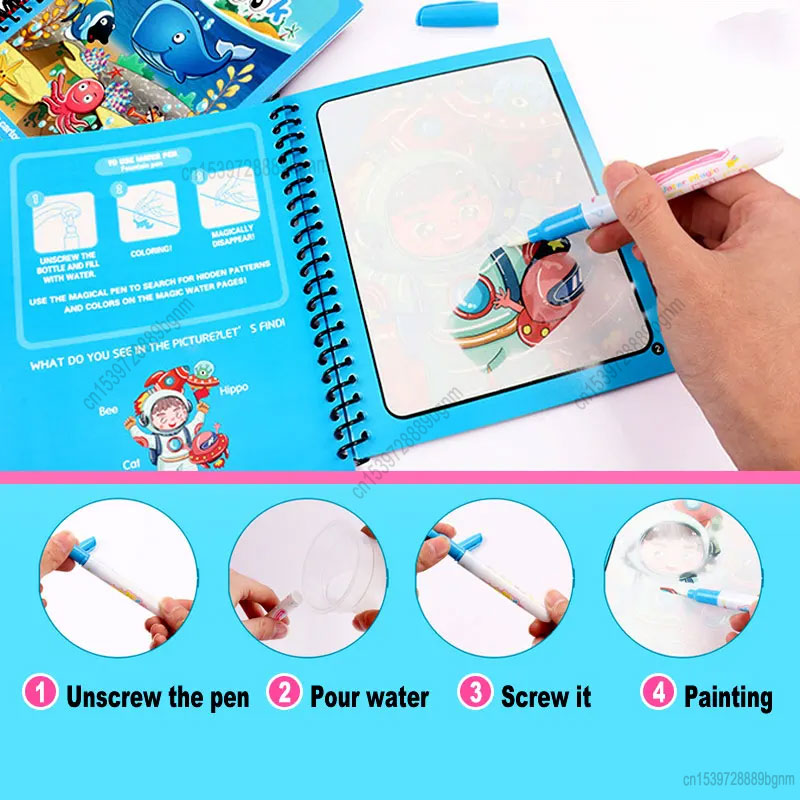 Hoạt Hình Nước Ma Thuật Tranh  - đánh giá và giá Kids Education Books