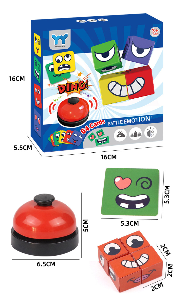 Kids Face Change Rubik's Cube  - đánh giá và giá Kids Education Bell