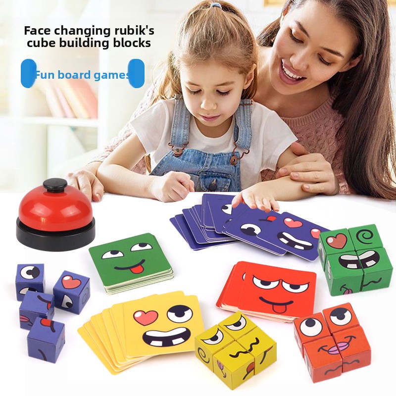 Kids Face Change Rubik's Cube  - đánh giá và giá Kids Education Bell