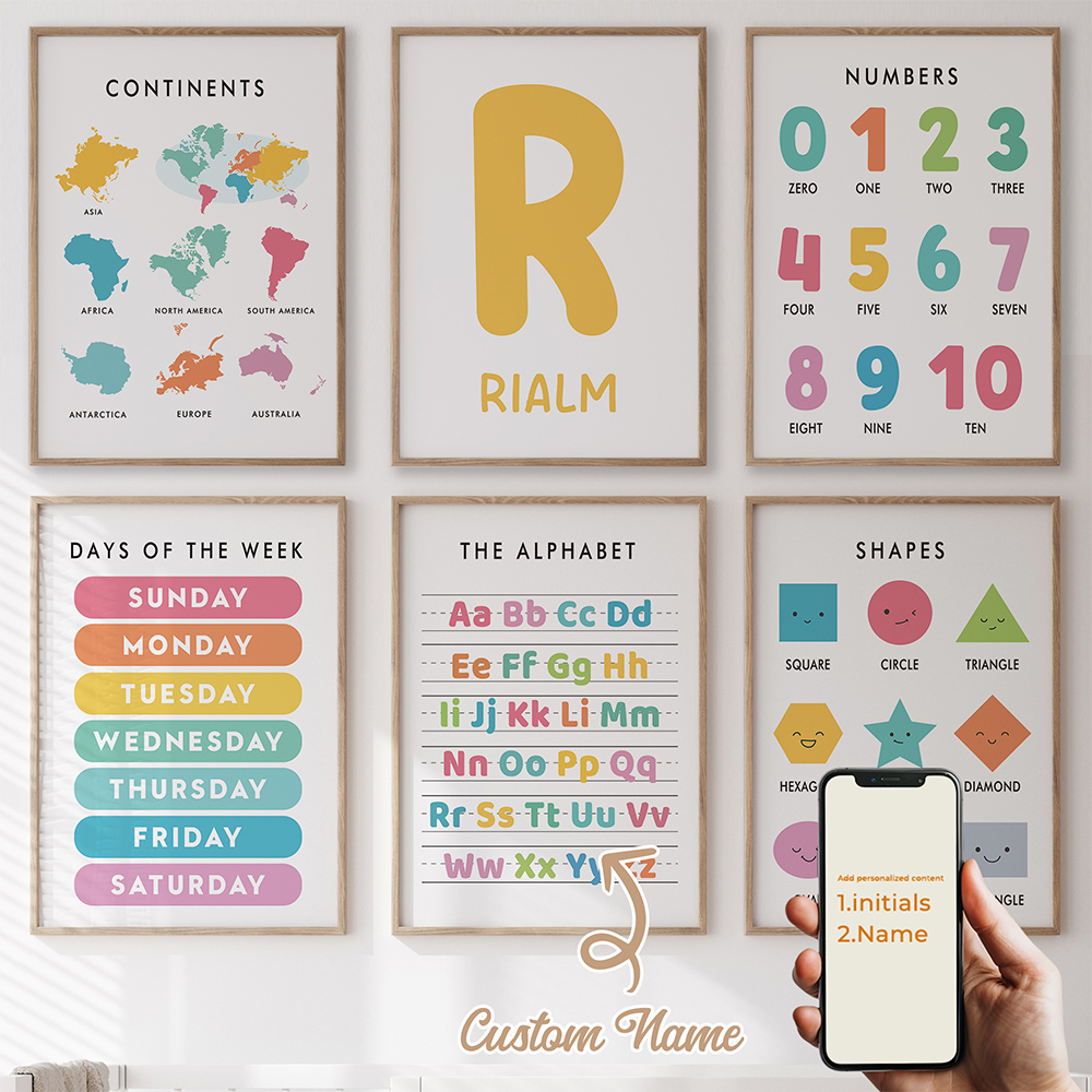 6pcs Personalized Education Le - đánh giá và giá Kids Education Name