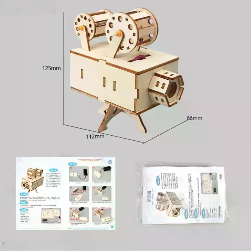 Wooden Film Projector DIY Scie - đánh giá và giá Kids Education Film
