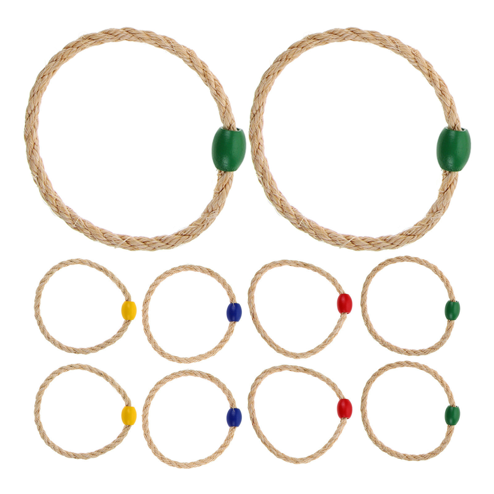 10Pcs Wooden Style Twine Ring  - đánh giá và giá Game Educational For Kids Free