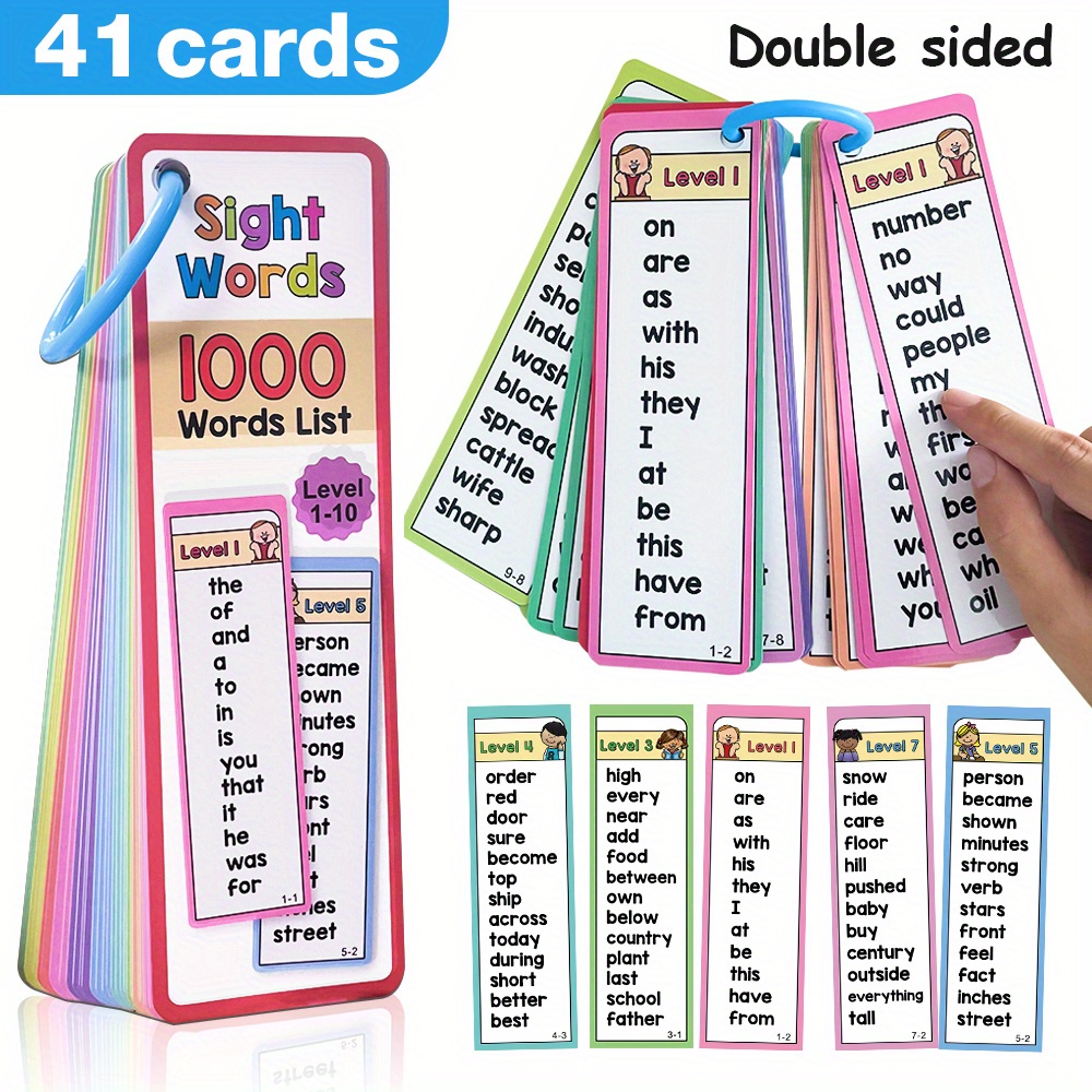 1000 Sight Words Flash Cards f - đánh giá và giá Kids Education Fun