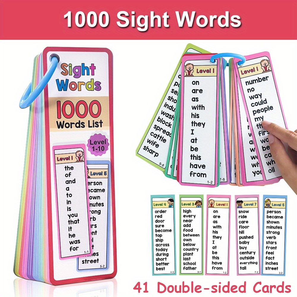 1000 Sight Words Flash Cards f - đánh giá và giá Kids Education Fun
