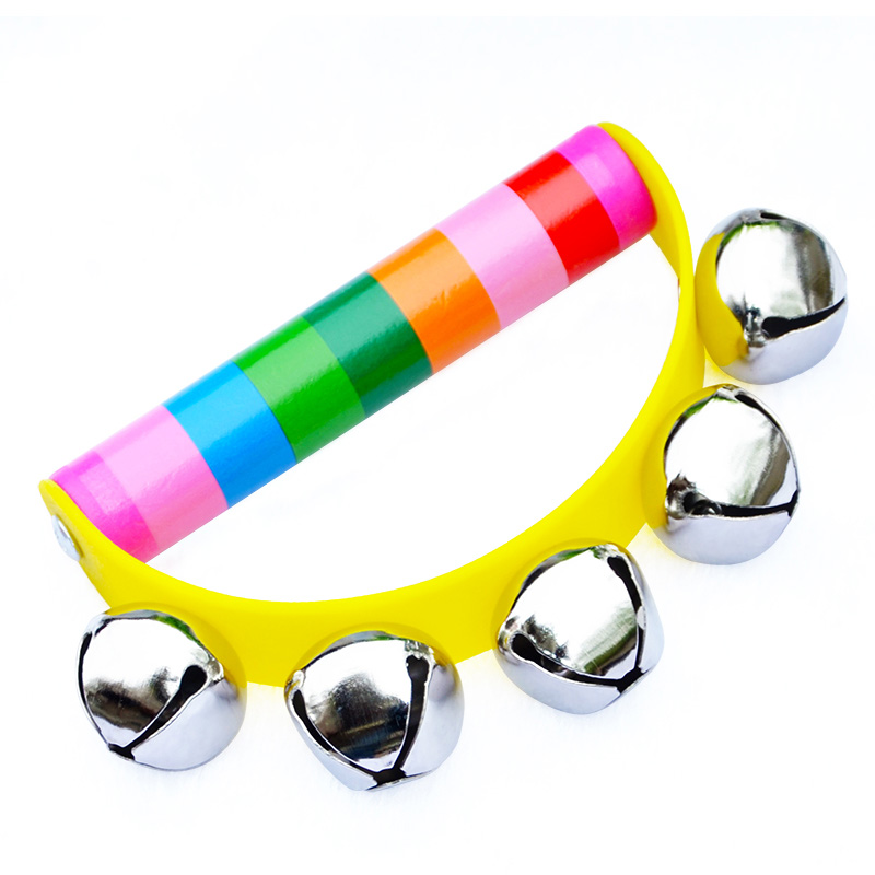 2PCS Rainbow Rattles Wooden Ha - đánh giá và giá Kids Education Bell