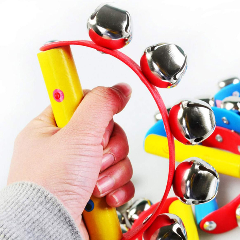 2PCS Rainbow Rattles Wooden Ha - đánh giá và giá Kids Education Bell