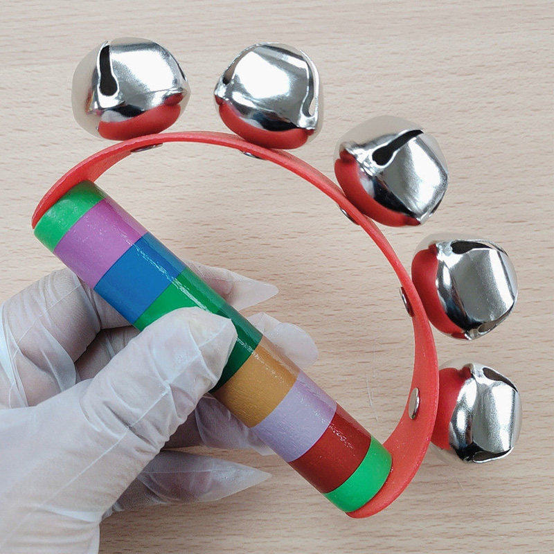 2PCS Rainbow Rattles Wooden Ha - đánh giá và giá Kids Education Bell