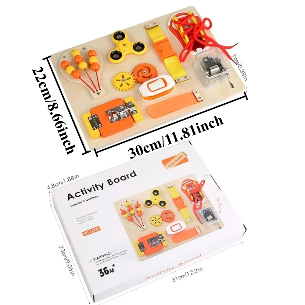 Montessori Wooden Busy Board T - đánh giá và giá Kids Education Board