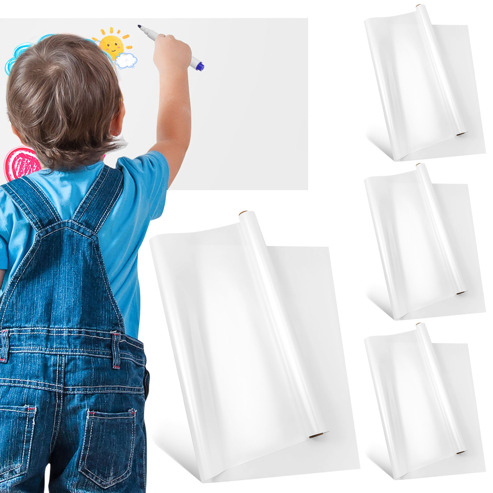 4Pcs Removable Whiteboard Stic - đánh giá và giá Kids Education Film