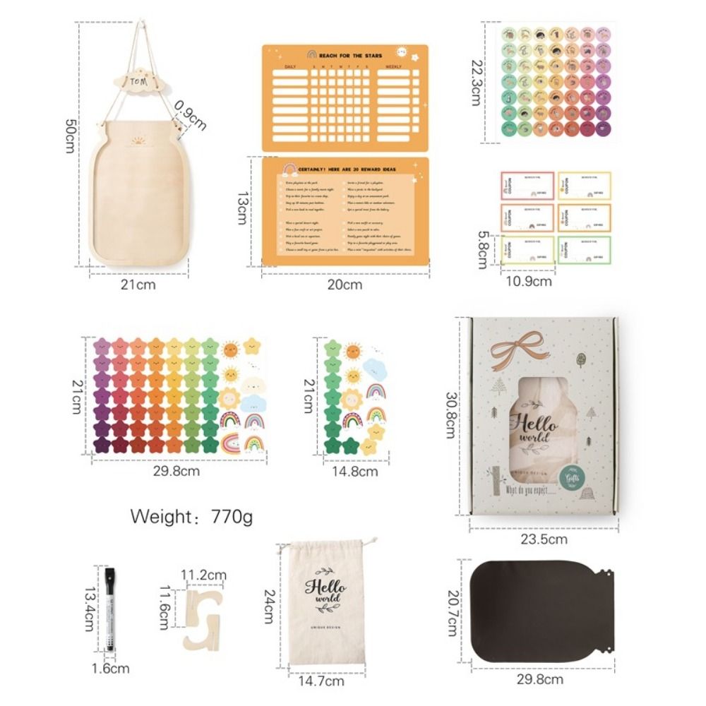 With Star Or Donuts Wooden Rew - đánh giá và giá Kids Education Charts