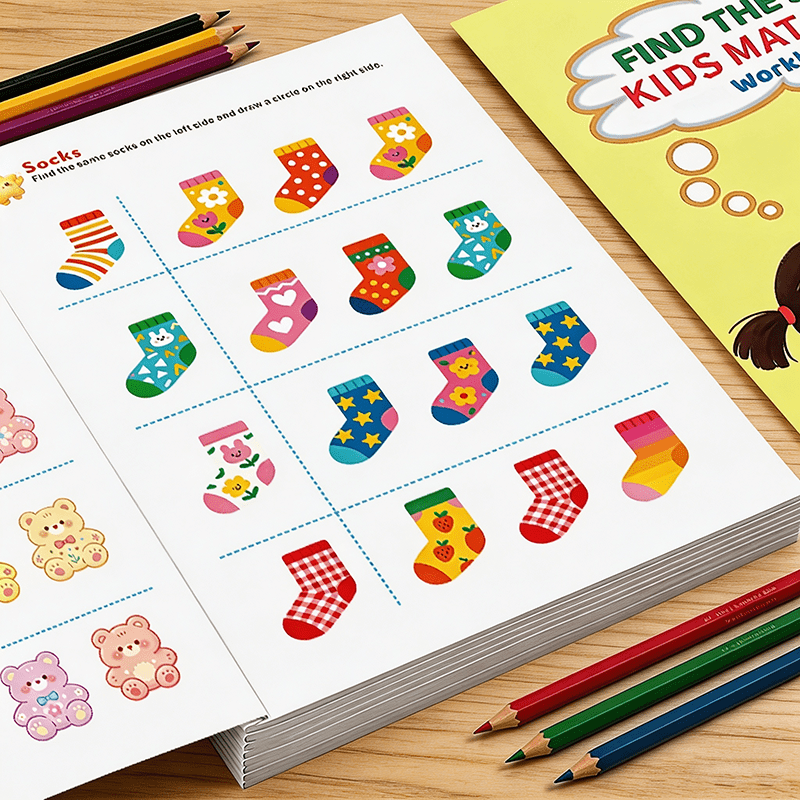 Find The Same Matching Workboo - đánh giá và giá Kids Educational Workbooks