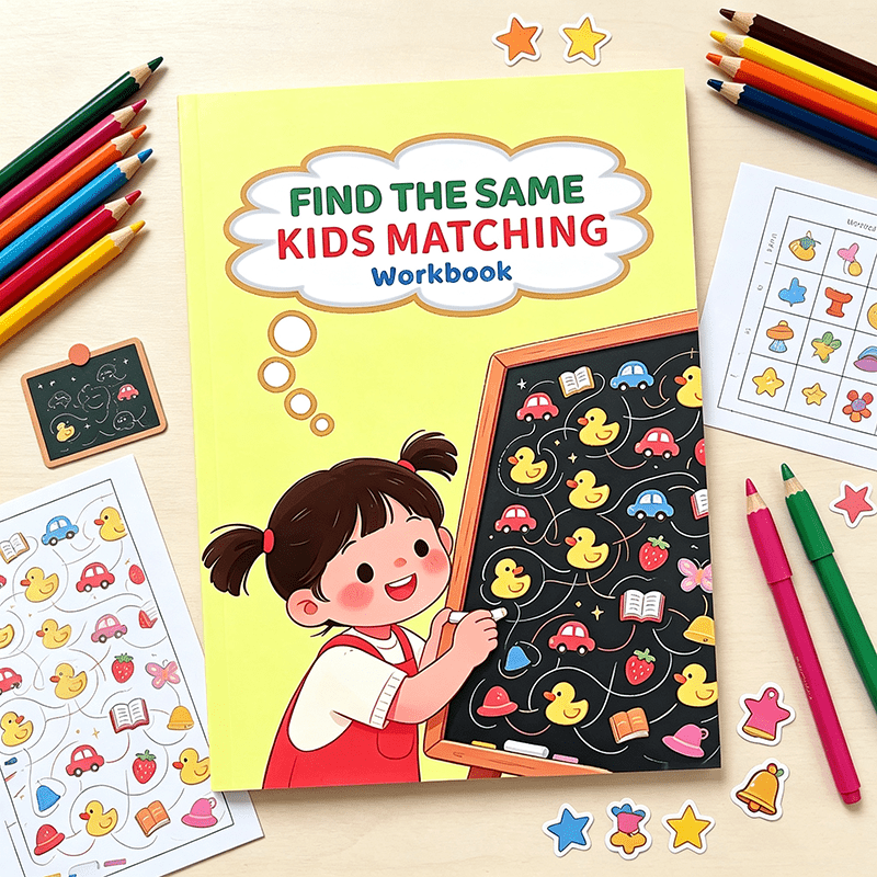 Find The Same Matching Workboo - đánh giá và giá Kids Educational Workbooks
