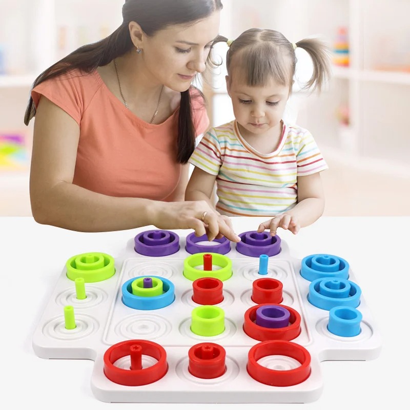 Montessori Stacking Ring Board - đánh giá và giá Kids Education Board
