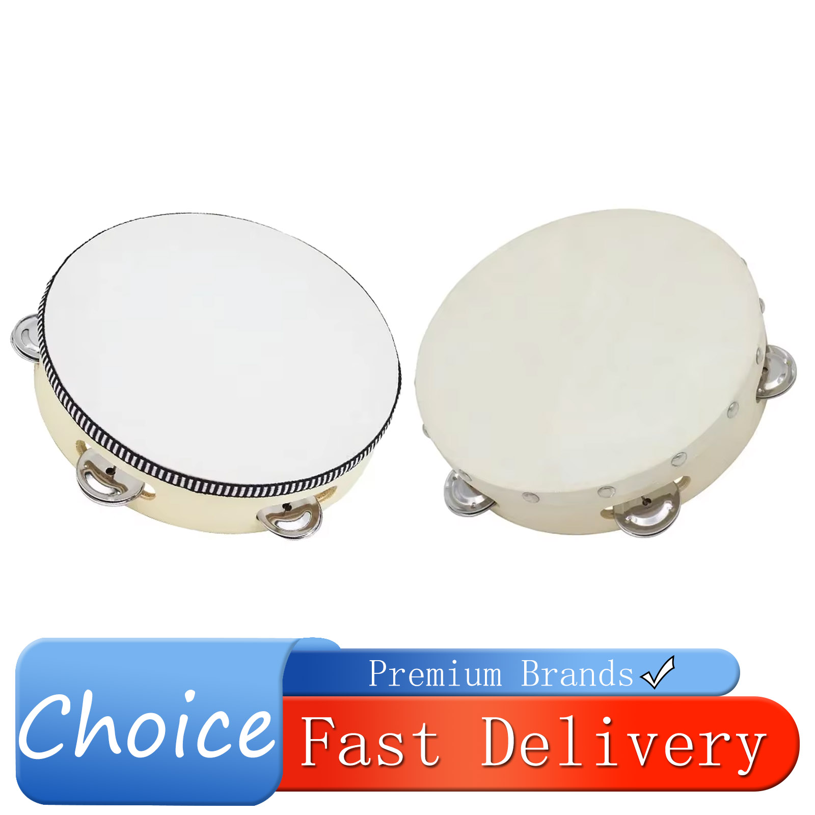 8-inch Tambourine Drum Hand-Op - đánh giá và giá Kids Education Bell